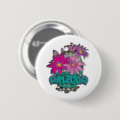 Badge Rond 5 Cm Arizona Cactus Blooms (Devant & derrière)