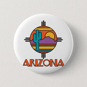 Badge Rond 5 Cm Arizona Desert Mandala
