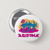 Badge Rond 5 Cm Arizona Desert Rose (Devant & derrière)