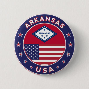 Badge Rond 5 Cm Arkansas
