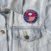Badge Rond 5 Cm Arkansas (En situation)