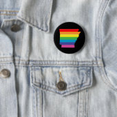 Badge Rond 5 Cm arkansas fierté. (En situation)