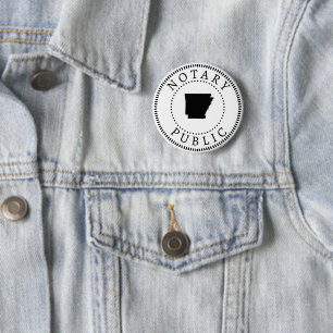 Badge Rond 5 Cm Arkansas Notaire Public