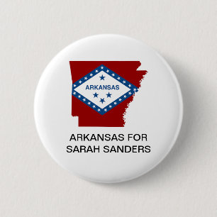 Badge Rond 5 Cm ARKANSAS pour SARAH SANDERS GOVERNOR Button