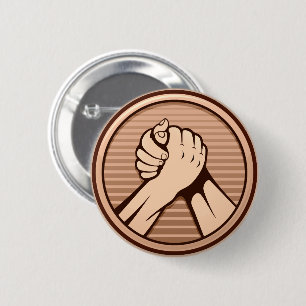 Badge Rond 5 Cm Arm wrestling Bronze