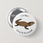 Badge Rond 5 Cm Armadillo girdled lizard (Devant & derrière)