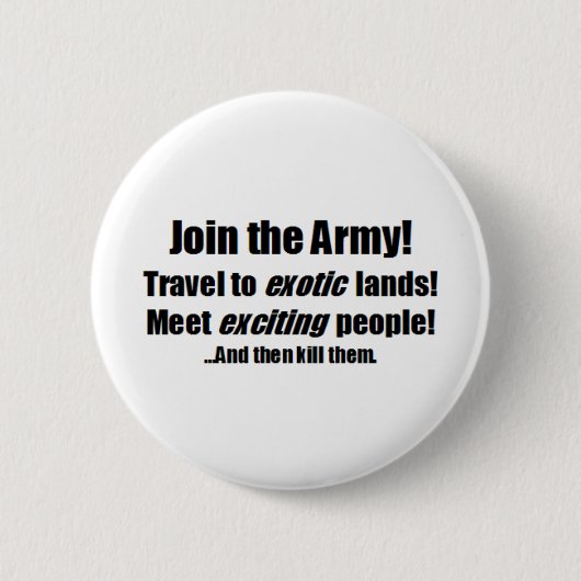 Badge Rond 5 Cm Armée (Devant)
