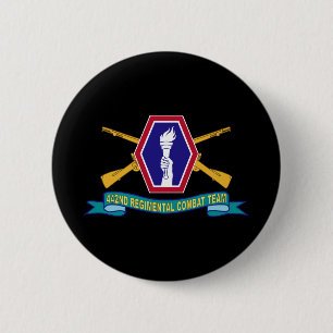 Badge Rond 5 Cm Armée - 442e équipe de combat régimentaire d'infan