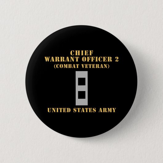 Badge Rond 5 Cm Armée - Adjudant-chef 2 - CW02 - Appartement - Com (Devant)