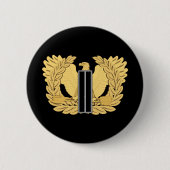 Badge Rond 5 Cm Armée - Adjudant-chef - W06 - Appartement - Aigle (Devant)