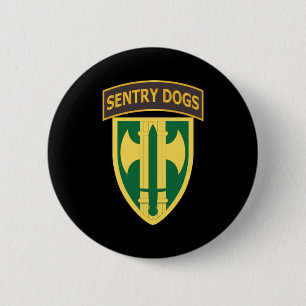 Badge Rond 5 Cm Armée - Brigade du 18e député - Chiens de garde On