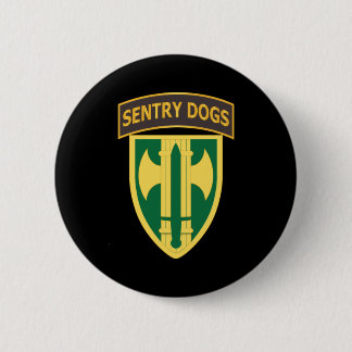 Badge Rond 5 Cm Armée - Brigade du 18e député - Chiens de garde On