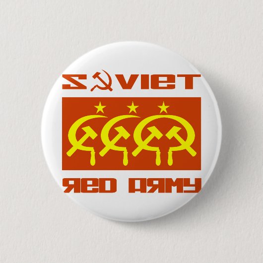 Badge Rond 5 Cm Armée rouge du Soviétique CCCP (Devant)