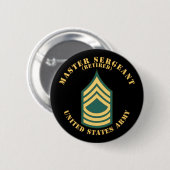 Badge Rond 5 Cm Armée - Sergent-maître - MSG - Retraité - Appartem (Devant & derrière)