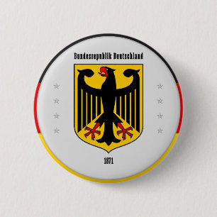 Badge Rond 5 Cm Armoiries d'Allemagne