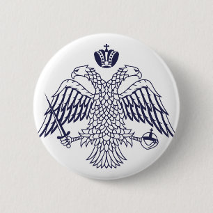 Badge Rond 5 Cm Armoiries de Byzance