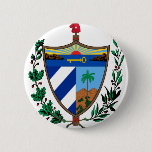 Badge Rond 5 Cm armoiries de cuba