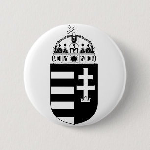 Badge Rond 5 Cm Armoiries de la Hongrie