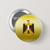 Badge Rond 5 Cm Armoiries de l'Égypte (Devant & derrière)