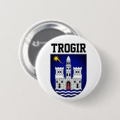 Badge Rond 5 Cm Armoiries de Trogir, Croatie (Devant & derrière)