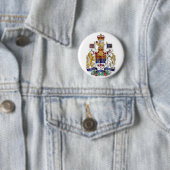 Badge Rond 5 Cm Armoiries du Canada (En situation)
