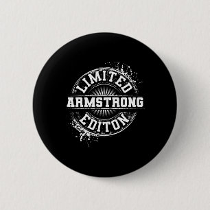 Badge Rond 5 Cm Armstrong Funny Nom de famille Arbre de famille An