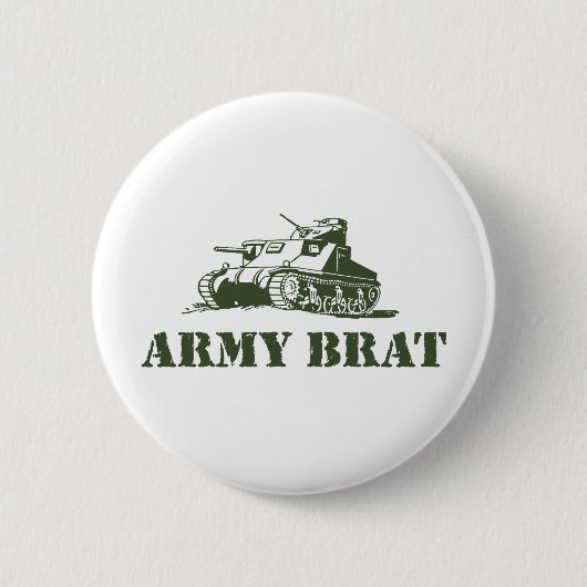 Badge Rond 5 Cm Army Brat (Devant)