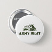 Badge Rond 5 Cm Army Brat (Devant & derrière)