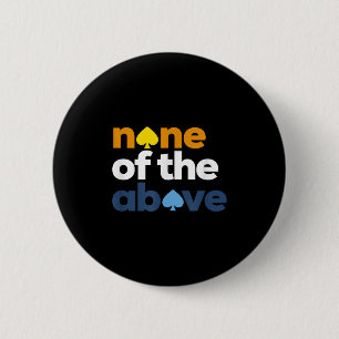 Badge Rond 5 Cm Aroace Pride Lgbtq, Aro Aucun Des Ci-Dessus, Aroma