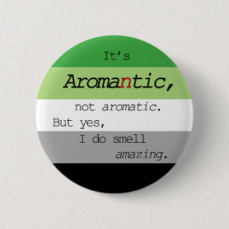 Badge Rond 5 Cm Aromantic/Pin aromatique