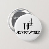 BADGE ROND 5 CM AROUSE WORKSロゴ (Devant & derrière)