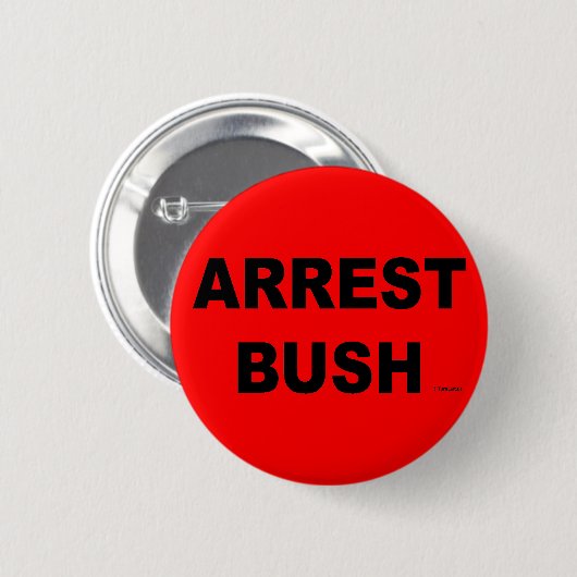 BADGE ROND 5 CM ARREST BUSH (Devant & derrière)