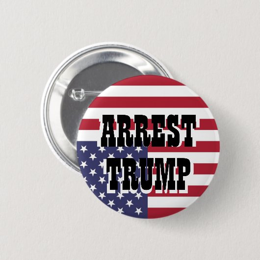 BADGE ROND 5 CM ARREST TRUMP (Devant & derrière)