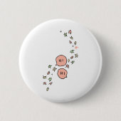 Badge Rond 5 Cm arrêt cardiaque nick et charlie (Devant)