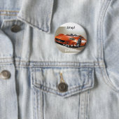 Badge Rond 5 Cm Arrêt ! Chats dans la poursuite ! (En situation)