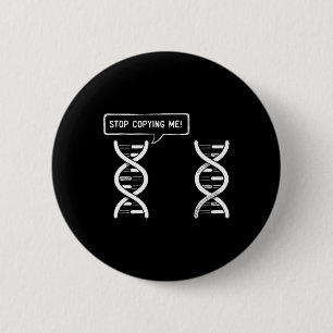 Badge Rond 5 Cm Arrête de me copier Drôle de jeu de mots scientifi