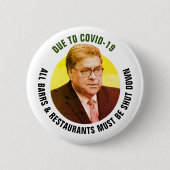 Badge Rond 5 Cm Arrêter Bill Barr (Devant)