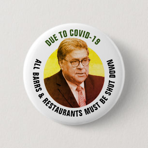 Badge Rond 5 Cm Arrêter Bill Barr
