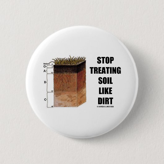 Badge Rond 5 Cm Arrêter De Traiter Les Sols Comme Des Sols (Horizo (Devant)