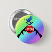 Badge Rond 5 Cm Arrêter la guerre (Devant & derrière)