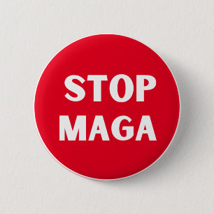 BADGE ROND 5 CM ARRÊTER LA MAGA