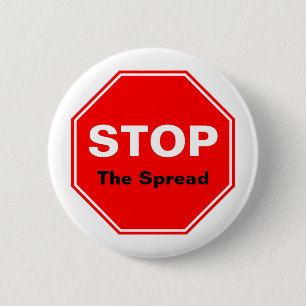 Badge Rond 5 Cm ARRÊTER LA Propagation