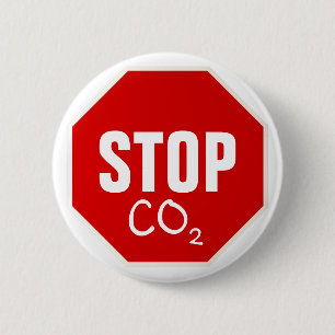BADGE ROND 5 CM ARRÊTER LE CO2