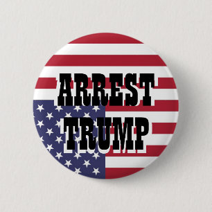 BADGE ROND 5 CM ARRÊTER TRUMP