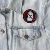 Badge Rond 5 Cm Arrêtez Audism (En situation)
