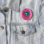 Badge Rond 5 Cm ARRÊTEZ DE ME HARCEler (En situation)