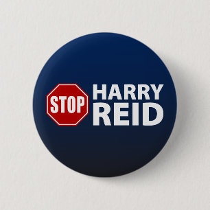Badge Rond 5 Cm Arrêtez Harry Reid
