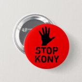 Badge Rond 5 Cm Arrêtez Kony (Devant & derrière)