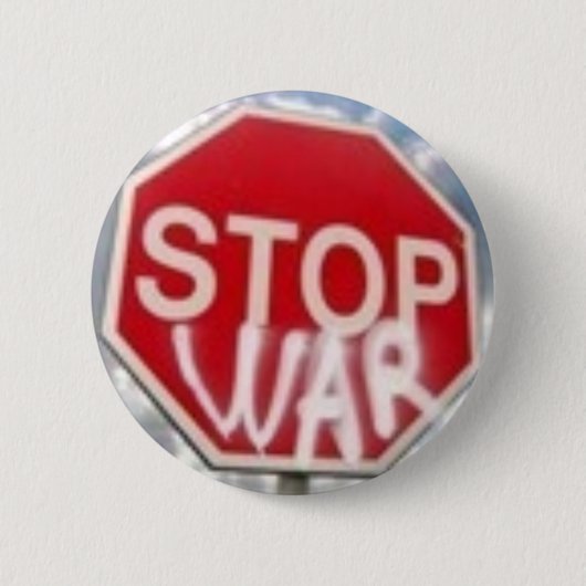 Badge Rond 5 Cm Arrêtez la guerre (Devant)