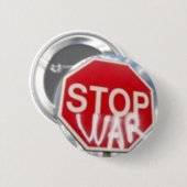 Badge Rond 5 Cm Arrêtez la guerre (Devant & derrière)